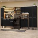 Ver imagem 1 de Armário de Cozinha Completa 325cm Rustic/Preto Emilly Madesa 05