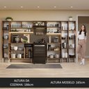 Ver imagem 6 de Armário de Cozinha Completa 325cm Rustic/Preto Emilly Madesa 05