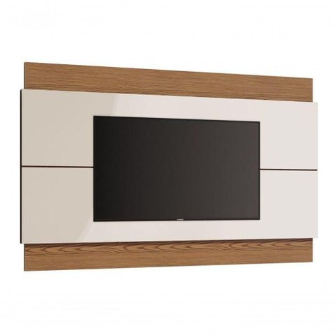 Painel para Tv Classic 1.4 Off White com Freijó - Imcal Móveis
