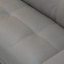 Ver imagem 5 de Sofá 3 Lugares para Sala Living Industrial 240cm Ávila L06 Couro Cinza Claro - Lyam Decor