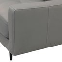 Ver imagem 7 de Sofá 3 Lugares para Sala Living Industrial 240cm Ávila L06 Couro Cinza Claro - Lyam Decor