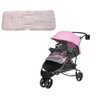 Carrinho de Bebê Tutti Baby Evo Rosa Com Capa Estrela Rosa - 1