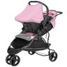 Carrinho de Bebê Tutti Baby Evo Rosa Com Capa Estrela Rosa - 6
