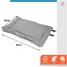 Colchonete para Cachorro Gato Caminha Pet Impermeável 60x90 Cinza - 2