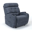 Ver imagem 1 de Poltrona do Papai Reclinável em Tecido Suede Cor Azul Dennin Reclinação Elétrica - Modelo Florença