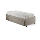 Ver imagem 7 de Base Box Cama Solteiro Sapateira Linho Bege e Colchão Ecoline D33 Ecoflex 88x188