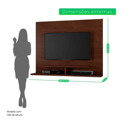 Painel Sion para Tv até 56" Jcm Movelaria - Café Soft - 3