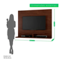 Painel Sion para Tv até 56" Jcm Movelaria - Café Soft - 3