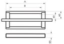 Ver imagem 2 de Puxador Duplo Hb587 25x825x800mm Inox Polido Geris 800 Mm