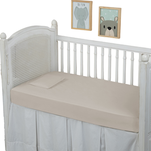 Lençol para Berço 100% Algodão Percal 300 Fios Avulso 1 Peça com Elástico:avela