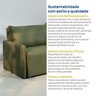 Sofá Cama Retrátil e Reclinável 3 Lugares 200cm em Linho Baraúna Cabecasa Madeiraoriginals - 16