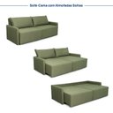 Ver imagem 4 de Sofá Cama Casal Retrátil e Reclinável 3 Lugares Linho Verde Baraúna 200cm CabeCasa MadeiraOriginals