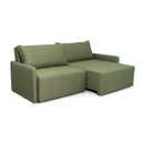 Ver imagem 2 de Sofá Cama Casal Retrátil e Reclinável 3 Lugares Linho Verde Baraúna 200cm CabeCasa MadeiraOriginals