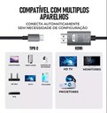 Ver imagem 3 de Cabo Usb Tipo C X Hdmi 2.0 4k 1,80mts - Tebera