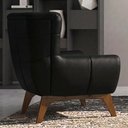 Ver imagem 6 de Poltrona Decorativa Malta Base Madeira Courino Tcs 724 Moll