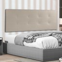 Ver imagem 2 de Cabeceira Painel King 1,95m Berlim Corano - Pallazio Bege