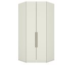 Ver imagem 2 de Guarda Roupa Canto Closet Modulado 2 Portas 3 Gavetas LED Predileto Branco/Areia HP