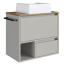 Ver imagem 1 de Gabinete de Banheiro com Cuba 01 Porta 60cm Mel Arenas Proddy