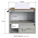 Ver imagem 3 de Gabinete de Banheiro com Cuba 01 Porta 60cm Mel Arenas Proddy