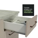 Ver mais imagens de Armário de Cozinha Completa de Canto 479cm Agata Madesa 01 Branco/crema