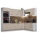 Ver imagem 2 de Armário de Cozinha Completa de Canto 479cm Agata Madesa 01 Branco/crema