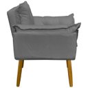 Ver imagem 6 de Poltrona Decorativa Reforçada para Sala Alice para Recepção Manicure Escritório Suede