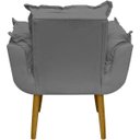 Ver imagem 2 de Poltrona Decorativa Reforçada para Sala Alice para Recepção Manicure Escritório Suede