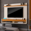 Ver imagem 2 de Painel para Quarto de até 55 Polegadas Brasil 136 - Via Nossa:off White/cedro