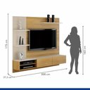 Ver imagem 3 de Home Suspenso Montana 2 Portas 3 Prateleiras Valdemóveis
