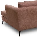 Ver imagem 5 de Sofá 4 Lugares com Chaise para Sala Living 300cm Pés Industrial Liê D06 Bouclê Rosa - Lyam Decor