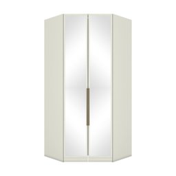 Guarda Roupa Canto Closet Modulado 2 Portas 3 Gavetas com Espelho Predileto - 2 Guarda Roupa Canto Closet Modulado 2 Portas 3 Gavetas com Espelho Predileto - 2