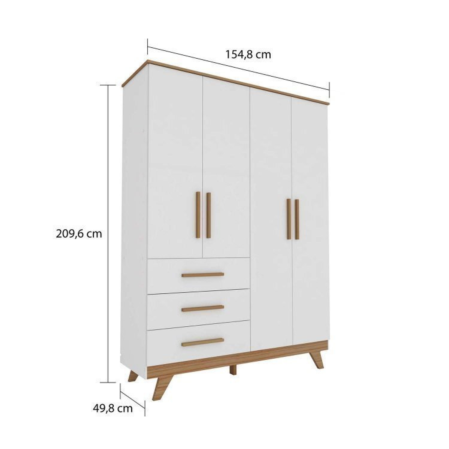 Quarto de Bebê Completo com Berço e Guarda Roupa 100% MDF Jolie Retrô - 10