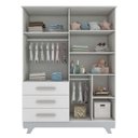 Ver imagem 4 de Quarto de Bebê Completo com Berço e Guarda Roupa 100% MDF Jolie Retrô