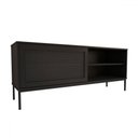 Ver imagem 3 de Rack para Tv até 55 Polegadas Heron 1 Porta Preto - Panorama Móveis
