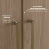 Guarda Roupa Canto Closet Modulado 2 Portas 3 Gavetas com Espelho Predileto - 8