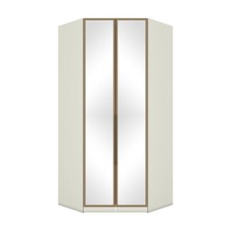 Guarda Roupa Canto Closet Modulado 2 Portas 3 Gavetas com Espelho Predileto Marrom/Areia HP/Jequitib - 2 Guarda Roupa Canto Closet Modulado 2 Portas 3 Gavetas com Espelho Predileto Marrom/Areia HP/Jequitib - 2