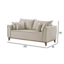 Ver imagem 2 de Sofá 4 Lugares Living Linho M-46 Martins Creme