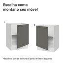 Ver imagem 4 de Balcão de Cozinha 60 cm 1 Porta (sem Tampo) Branco/Cinza Vik Madesa