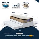 Ver imagem 4 de Cama Box com Colchão Gazin de Molas Ensacadas Pillow Top Air Pro + Auxiliar de Espuma Solteiro 88cm