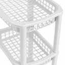 Ver imagem 4 de Prateleira Organizador 4 Andares Fruteira Chao Estante Porta Brinquedos Multiuso Modular Lavanderia