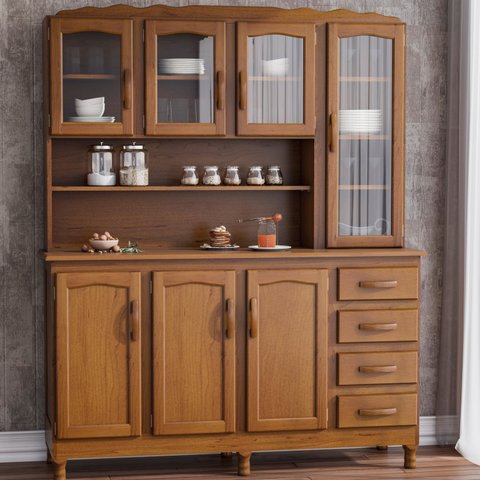 Armário de Cozinha 4 Gavetas 7 Portas Genebra