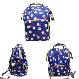 Mochila Maternidade Azul Marinho Bolsa Bebe Flamingo Criança Multi Impermeavel - 2