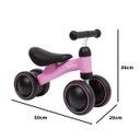 Ver imagem 2 de Bicicleta de Equilíbrio 4 Rodas Para Bebê Infantil Treino de Coordenação Motora +1 Ano Buba - Rosa