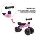 Ver imagem 6 de Bicicleta de Equilíbrio 4 Rodas Para Bebê Infantil Treino de Coordenação Motora +1 Ano Buba - Rosa