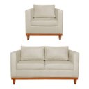 Ver imagem 1 de Kit Sofa 3 Lugares e 2 Poltronas Europa 180 Cm Bouclé - Doce Sonho Móveis