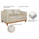 Ver imagem 5 de Kit Sofa 3 Lugares e 2 Poltronas Europa 180 Cm Bouclé - Doce Sonho Móveis