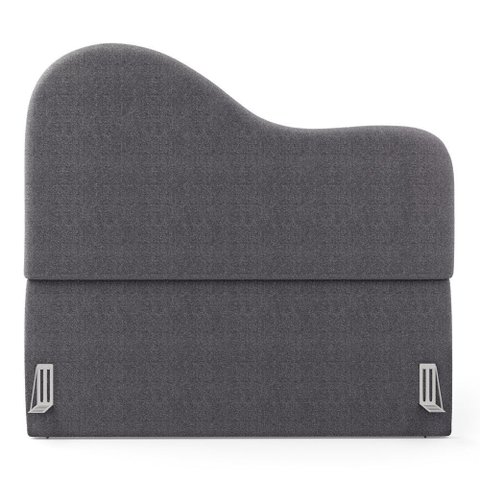 Cabeceira Orgânica Cama Box Queen Size Sea 160cm com Frame Bouclé - Desk Design