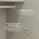 Ver imagem 7 de Guarda Roupa Canto Oblíquo Modulado 1 Porta Predileto Branco/Areia HP