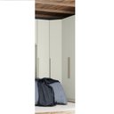 Ver imagem 5 de Guarda Roupa Canto Oblíquo Modulado 1 Porta Predileto Branco/Areia HP