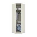 Ver imagem 4 de Guarda Roupa Canto Oblíquo Modulado 1 Porta Predileto Branco/Areia HP